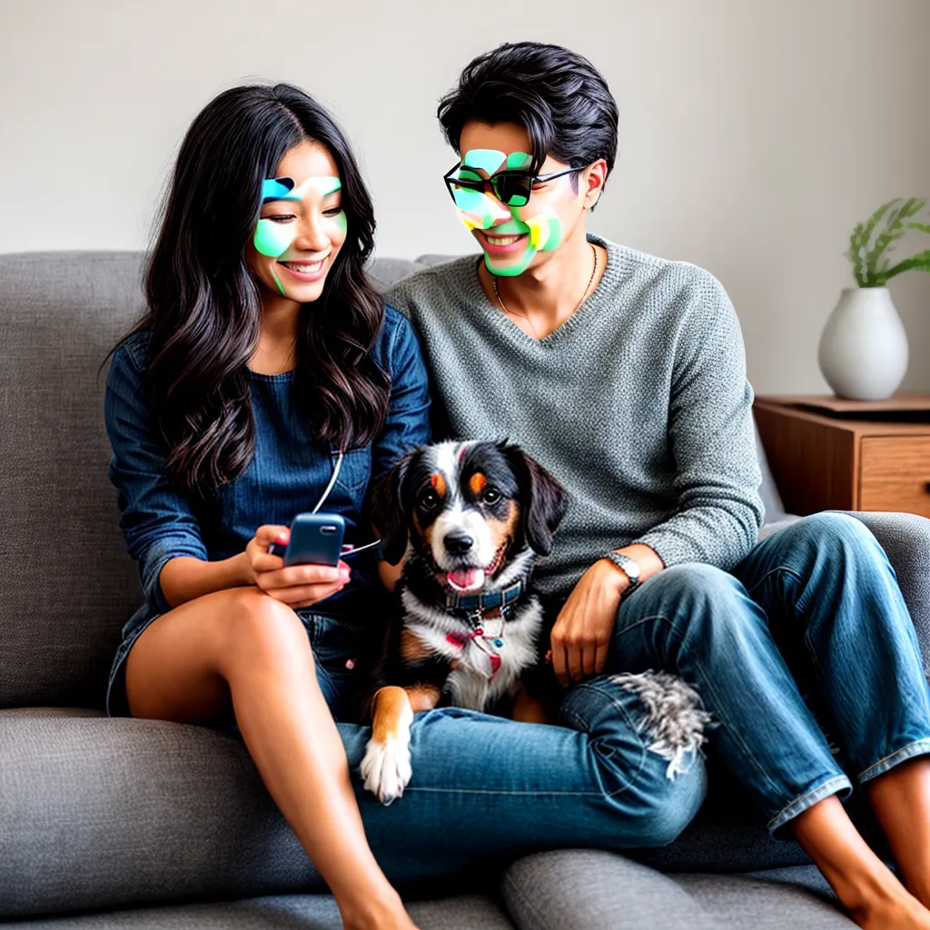mulher sorrindo cachorro app cuidado pet