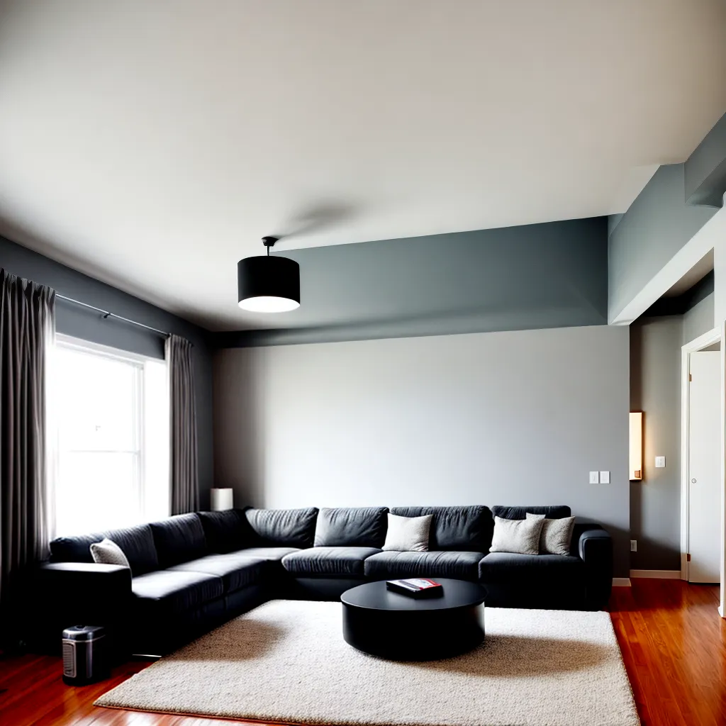 sala moderna sofa robo limpeza