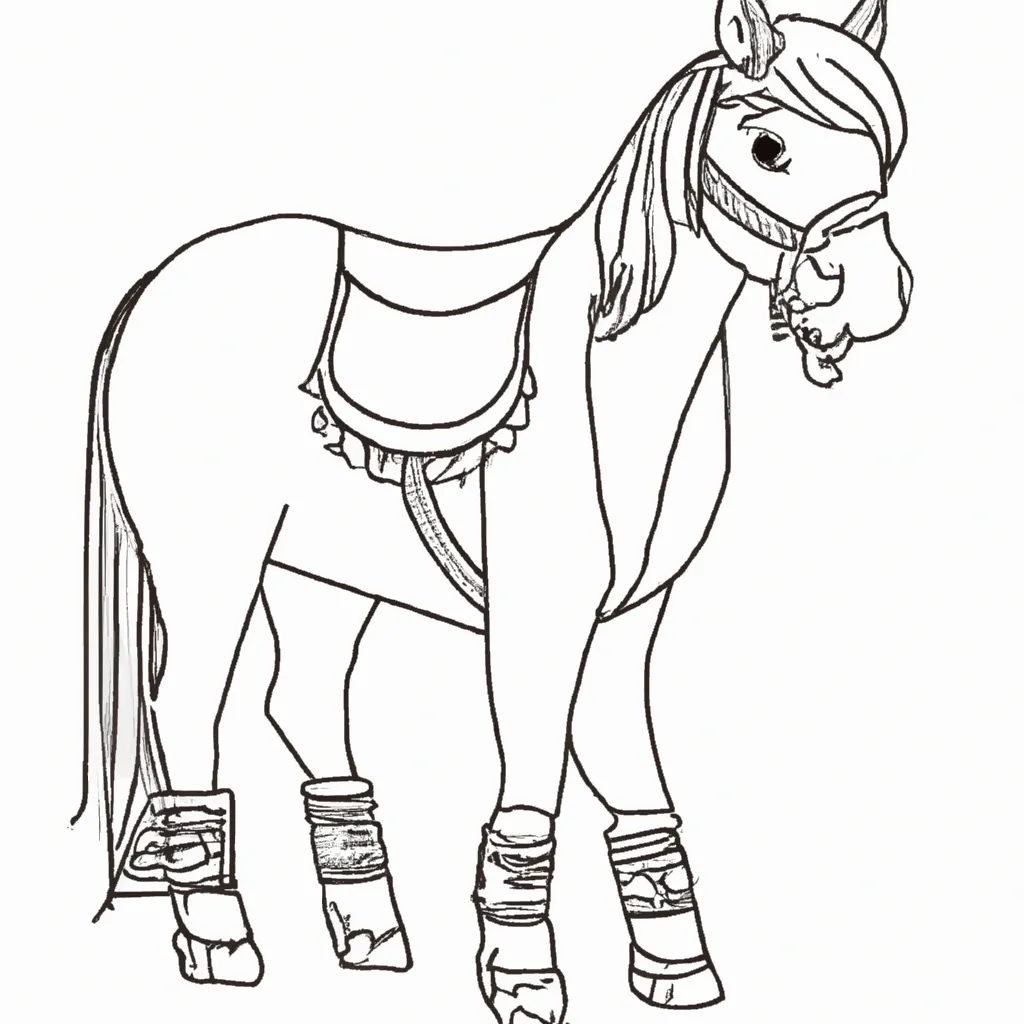 Desenhos de Mulas Resistentes para Imprimir e Colorir