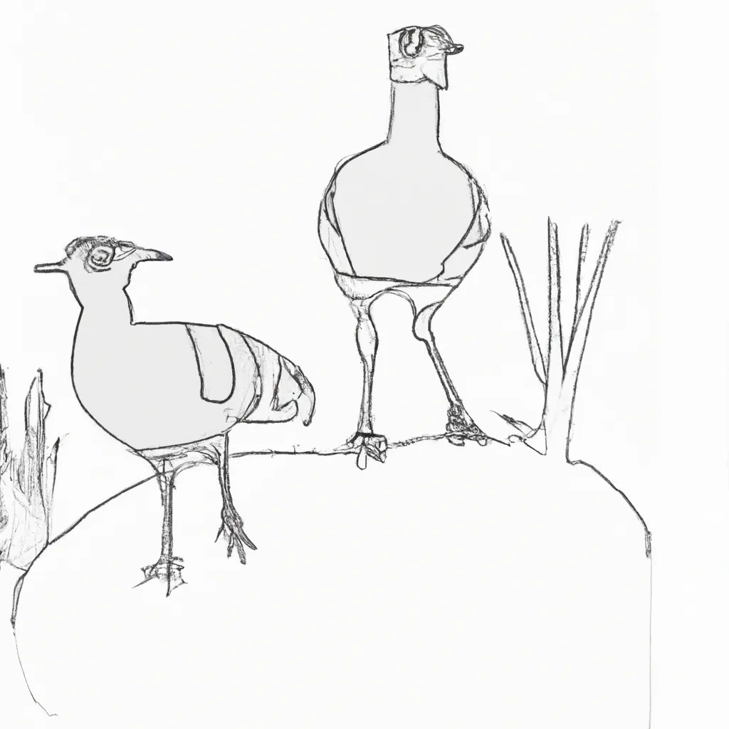 Desenhos de Quero-queros Guardiões para Imprimir e Colorir