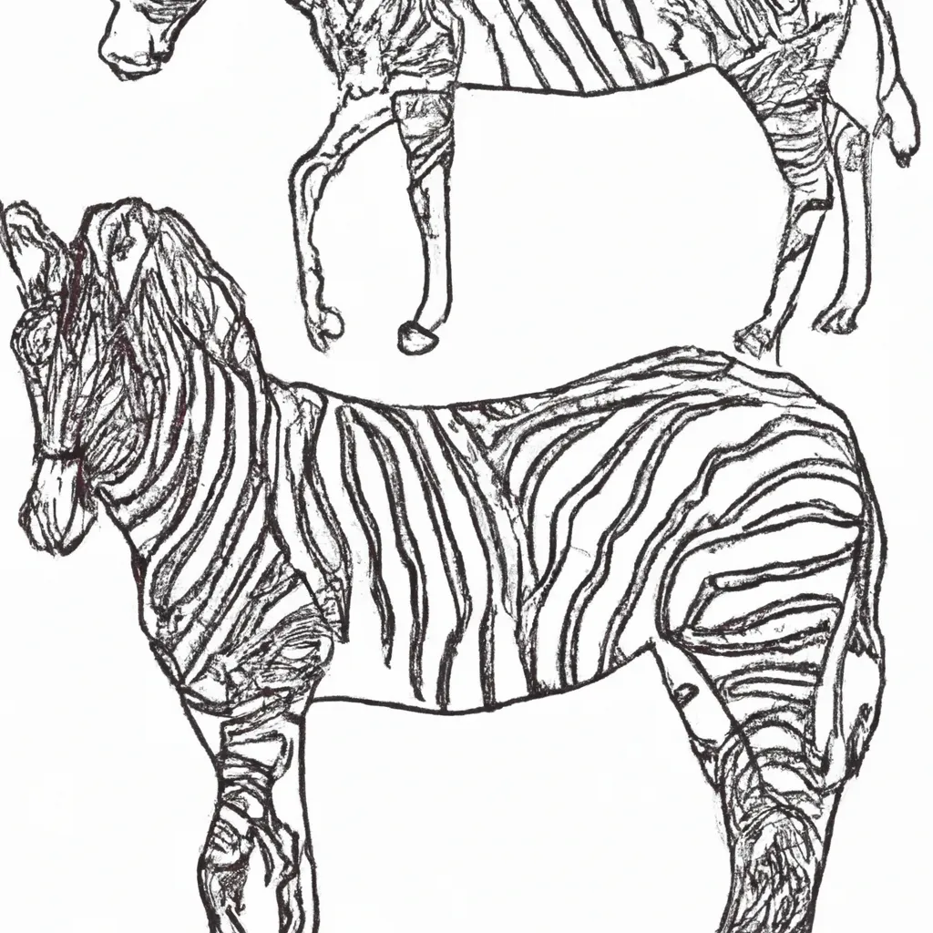 desenhos zebras grevy imprimir colorir 3