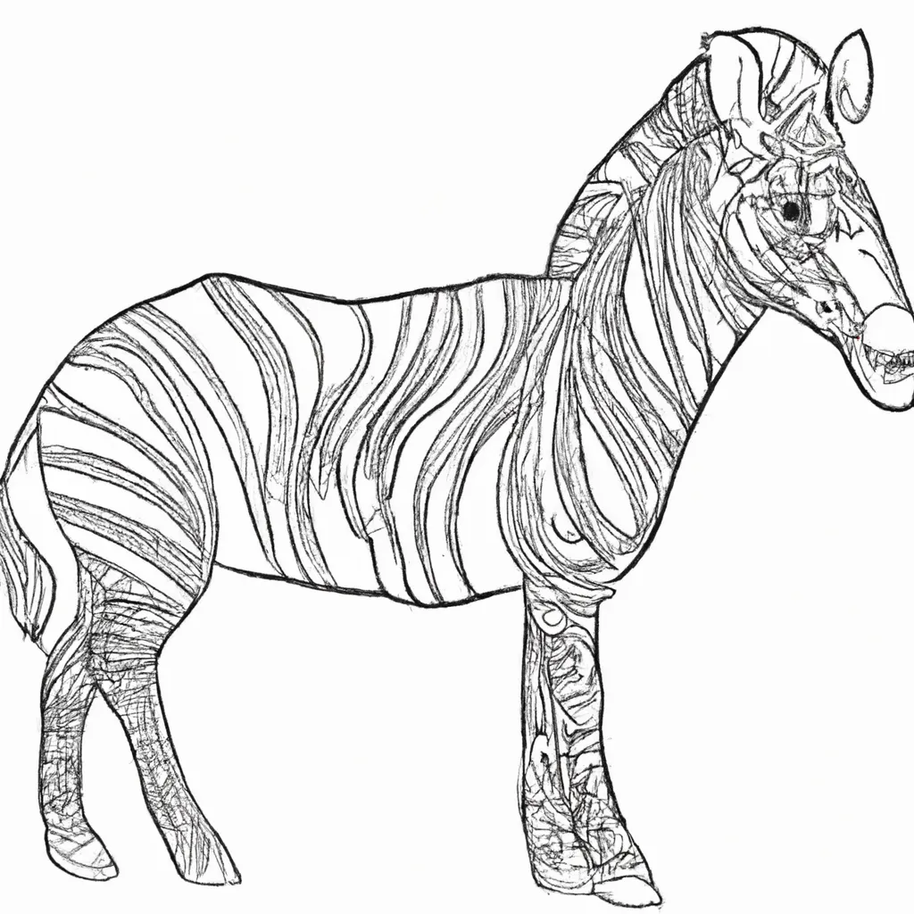desenhos zebras grevy imprimir colorir 4