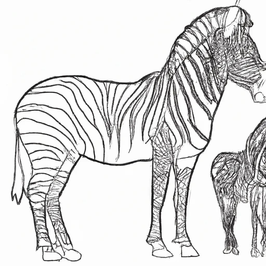 desenhos zebras grevy imprimir colorir 5