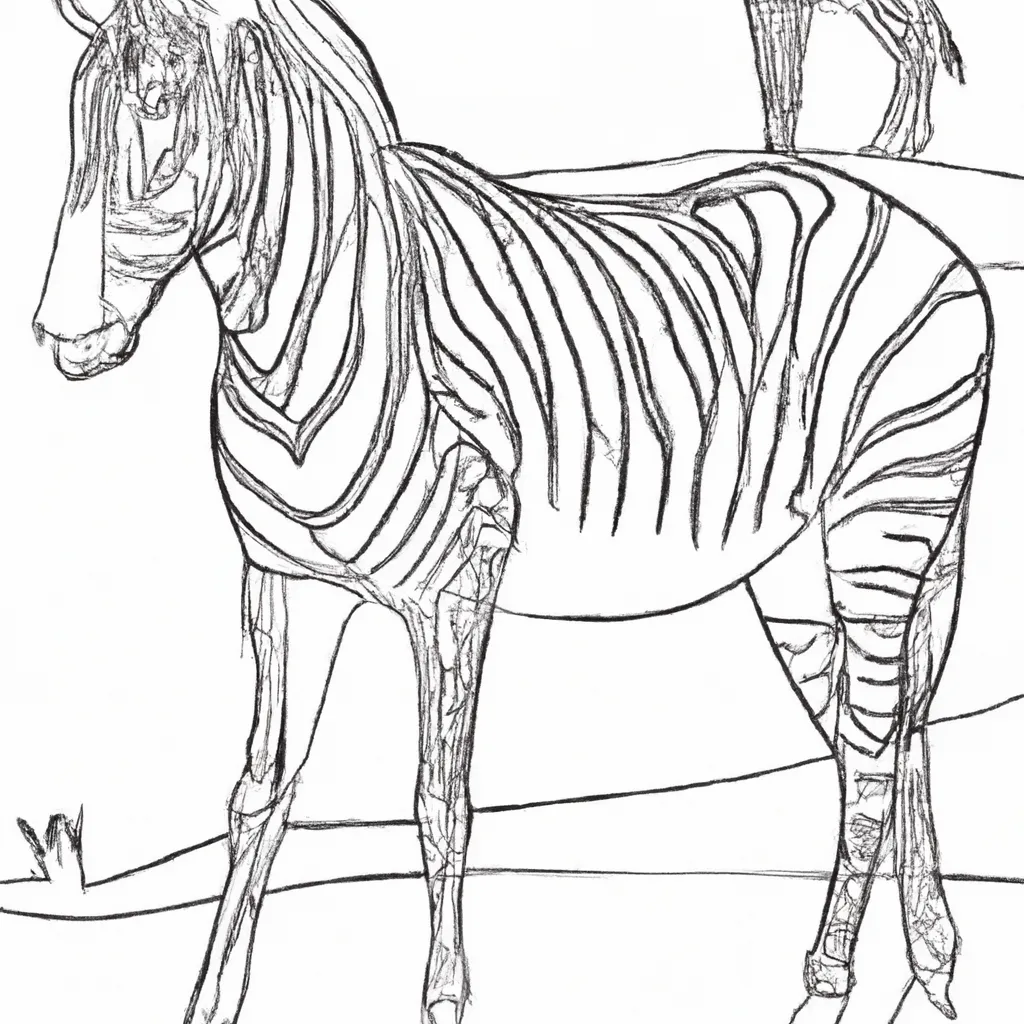 desenhos zebras grevy imprimir colorir 7