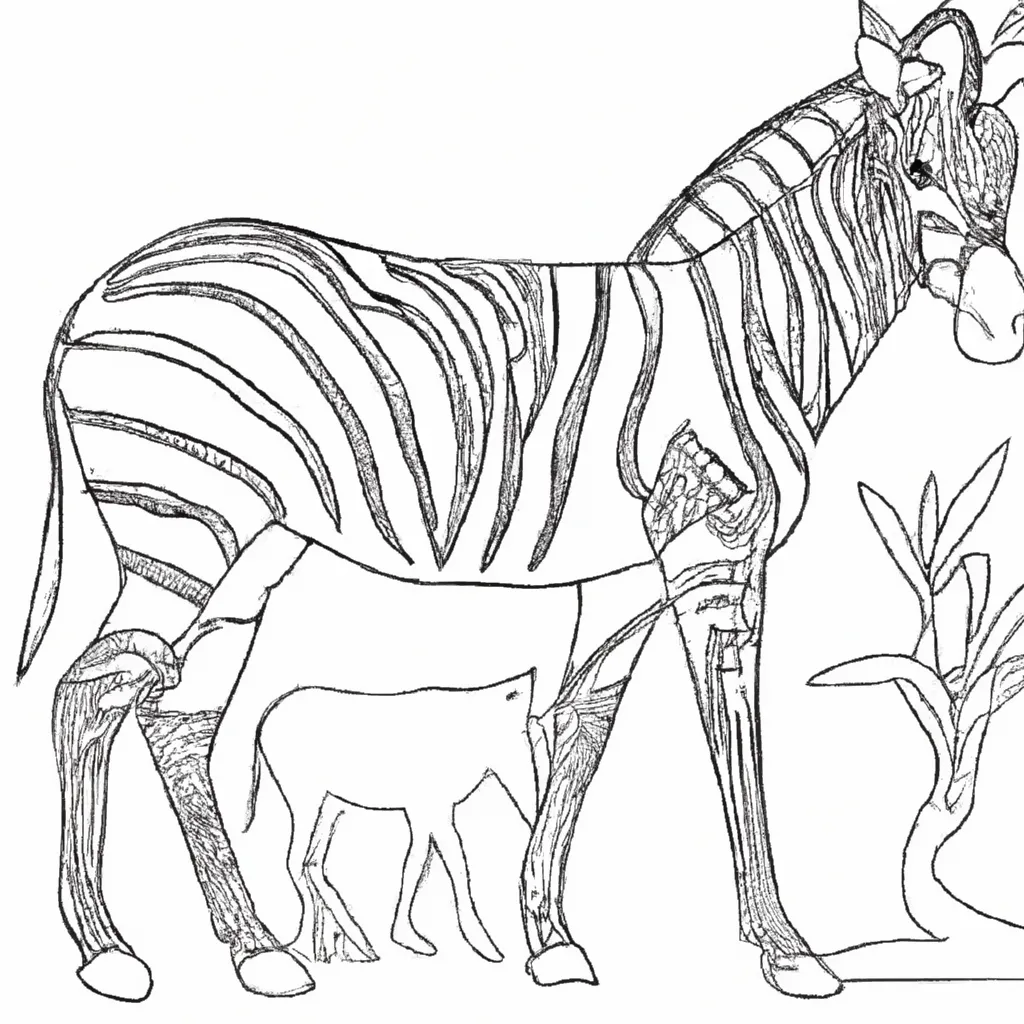 desenhos zebras grevy imprimir colorir 8