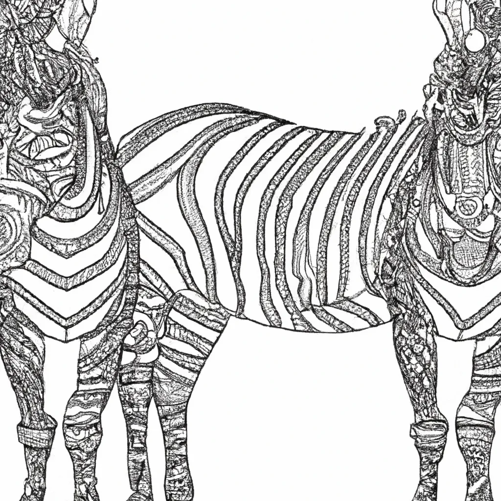 desenhos zebras grevy imprimir colorir 13