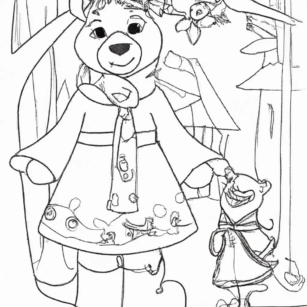 desenhos encantadores masha urso imprimir colorir 26