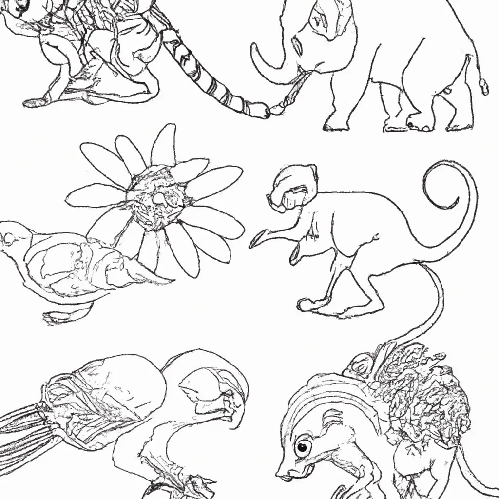 Desenhos de Animais Selvagens para Imprimir e Colorir