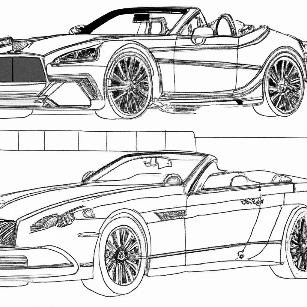 Desenhos de Carros de Luxo para Imprimir e Colorir