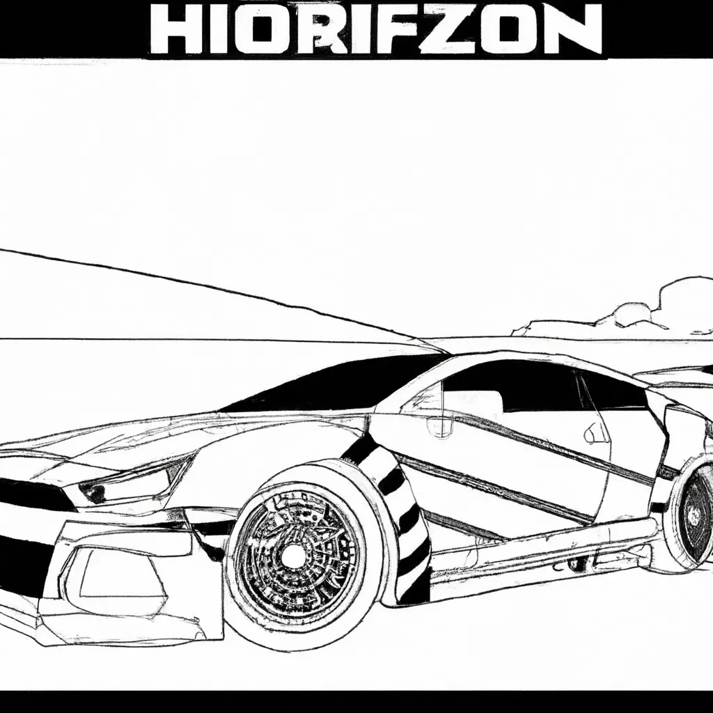 Forza Horizon: Desenhos para Colorir e Acelerar
