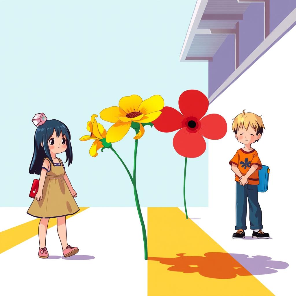 Pinturas por estilo Superflat: Características e Interpretação