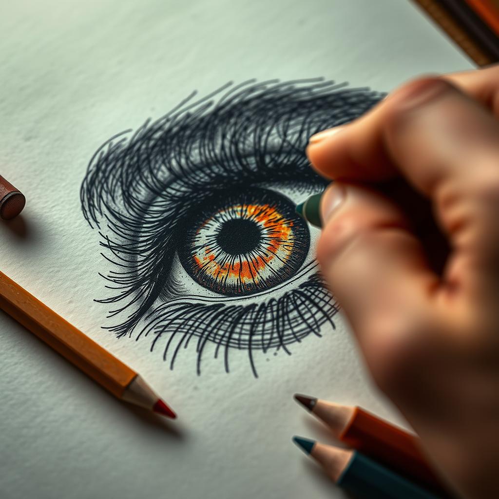 Desenho Realista com Lápis Crayon: Características e Interpretação