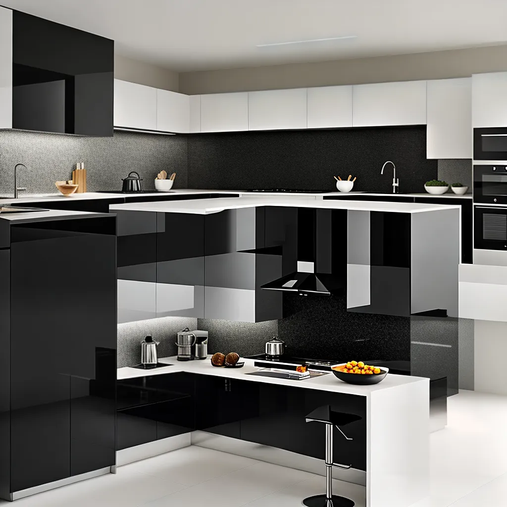 Luxo na Cozinha: PORCELANATO PRETO como Destaque!