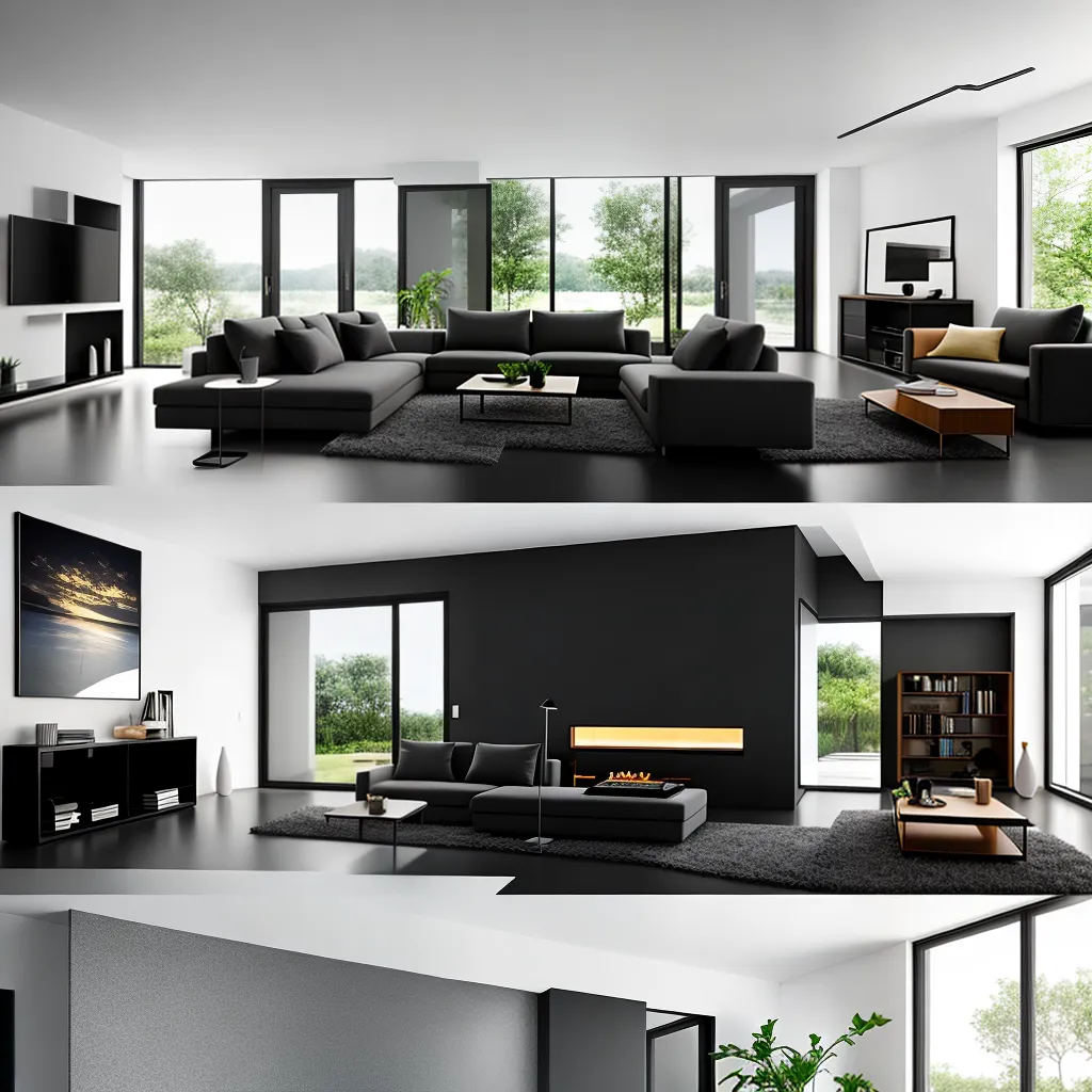 PORCELANATO PRETO: Um Toque de Glamour na sua Sala de Estar!