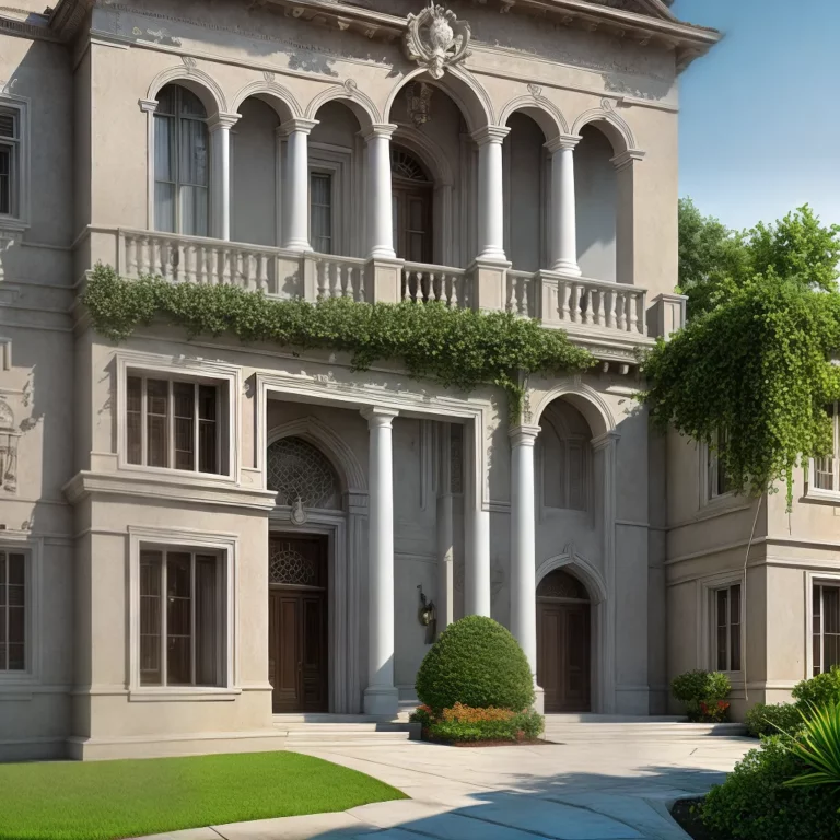 Pintura de casas com efeito mármore