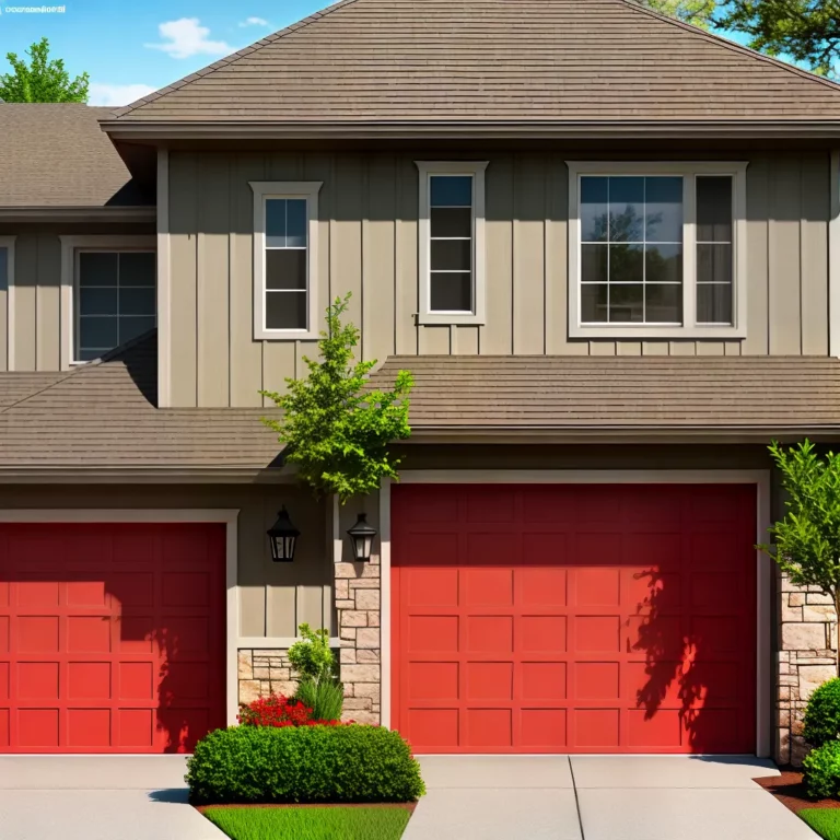 Pintura de casas e o uso de cores em garagens