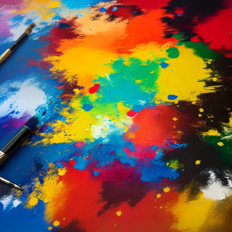 Técnicas de pintura com rolos e pincéis de diferentes tamanhos
