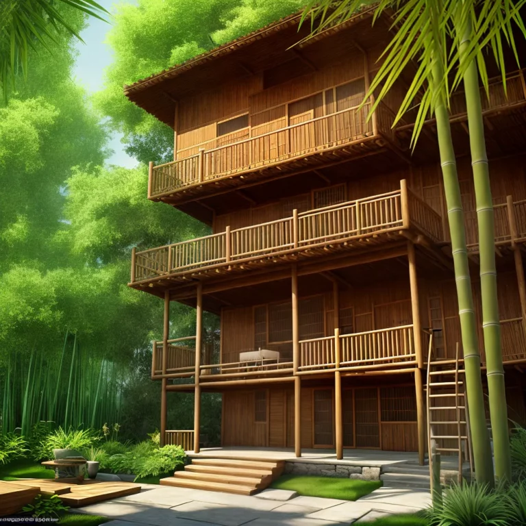Dicas para pintar casas com estruturas de bambu