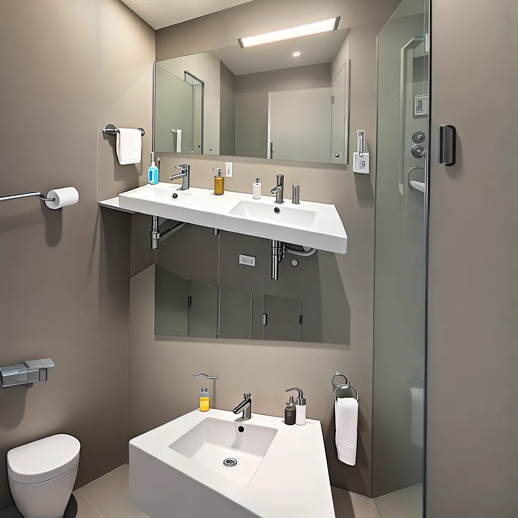 Fotos banheiro acessivel espacoso grab bar