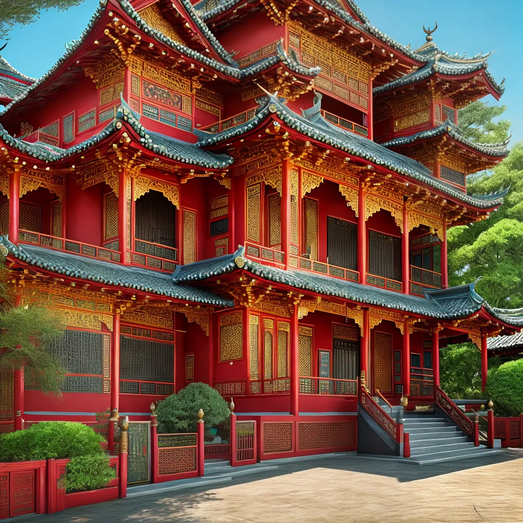 Fotos casa pintada oriental cores fortes