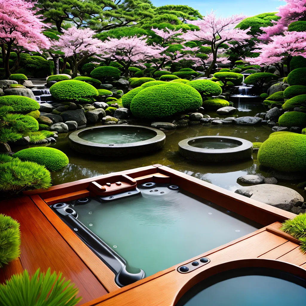 Fotos jardim japones ofuro bambu cerejeira