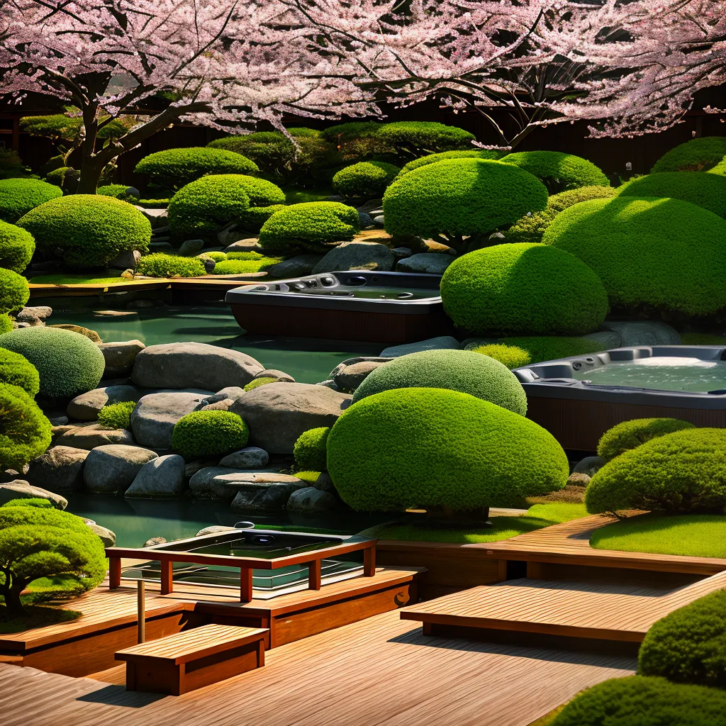 Fotos jardim japones ofuro natureza