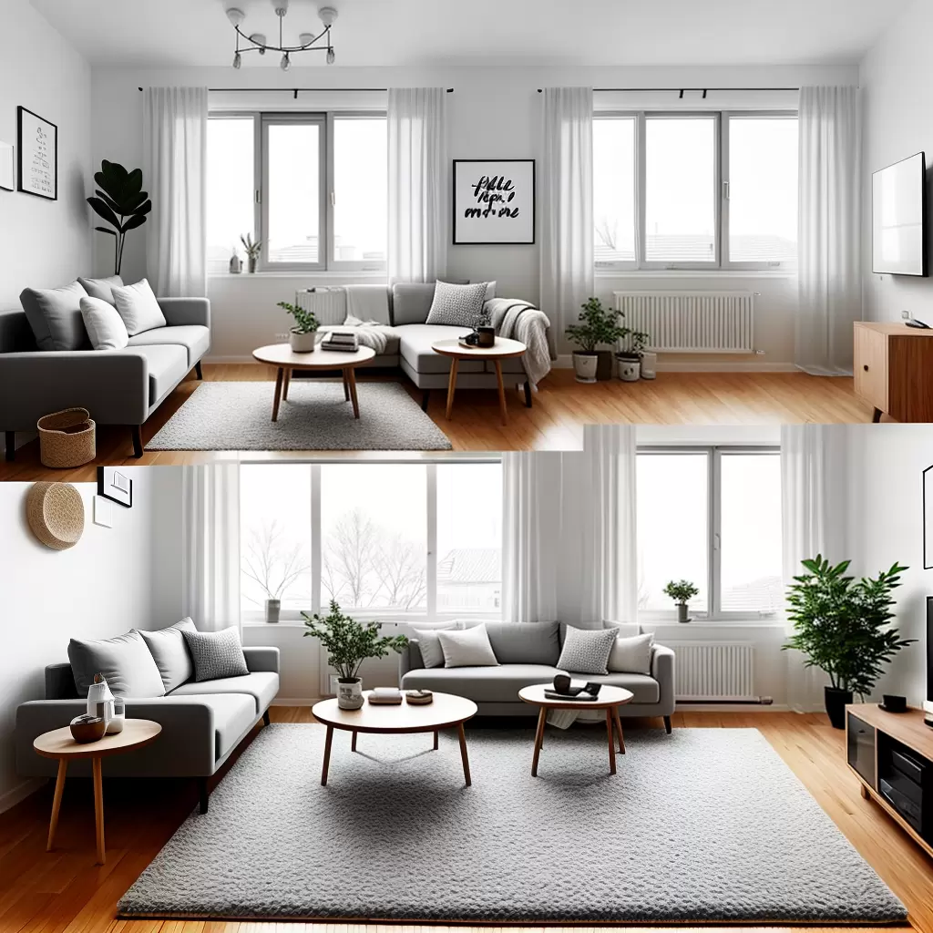 Simplicidade Nórdica: Decoração de Kitnet com Estilo ESCANDINAVO