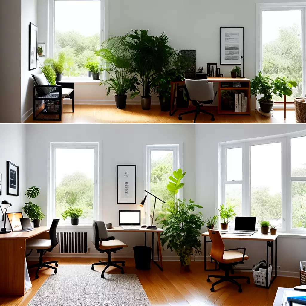 Fotos escritorio compacto casa iluminado