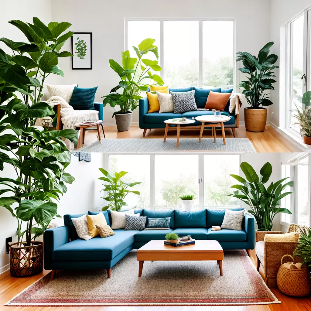 Fotos sala confortavel plantas arte