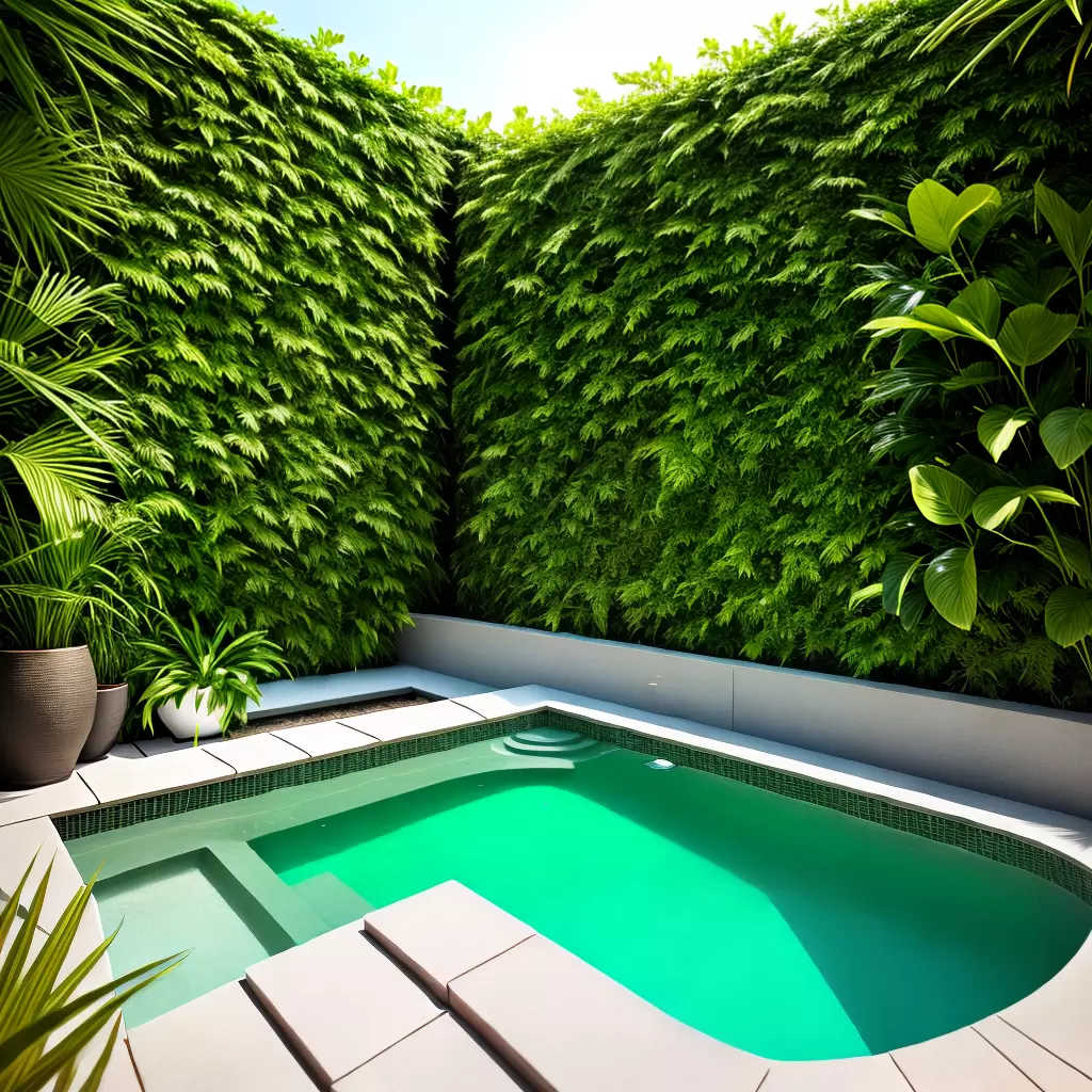 Fotos parede verde jacuzzi natureza