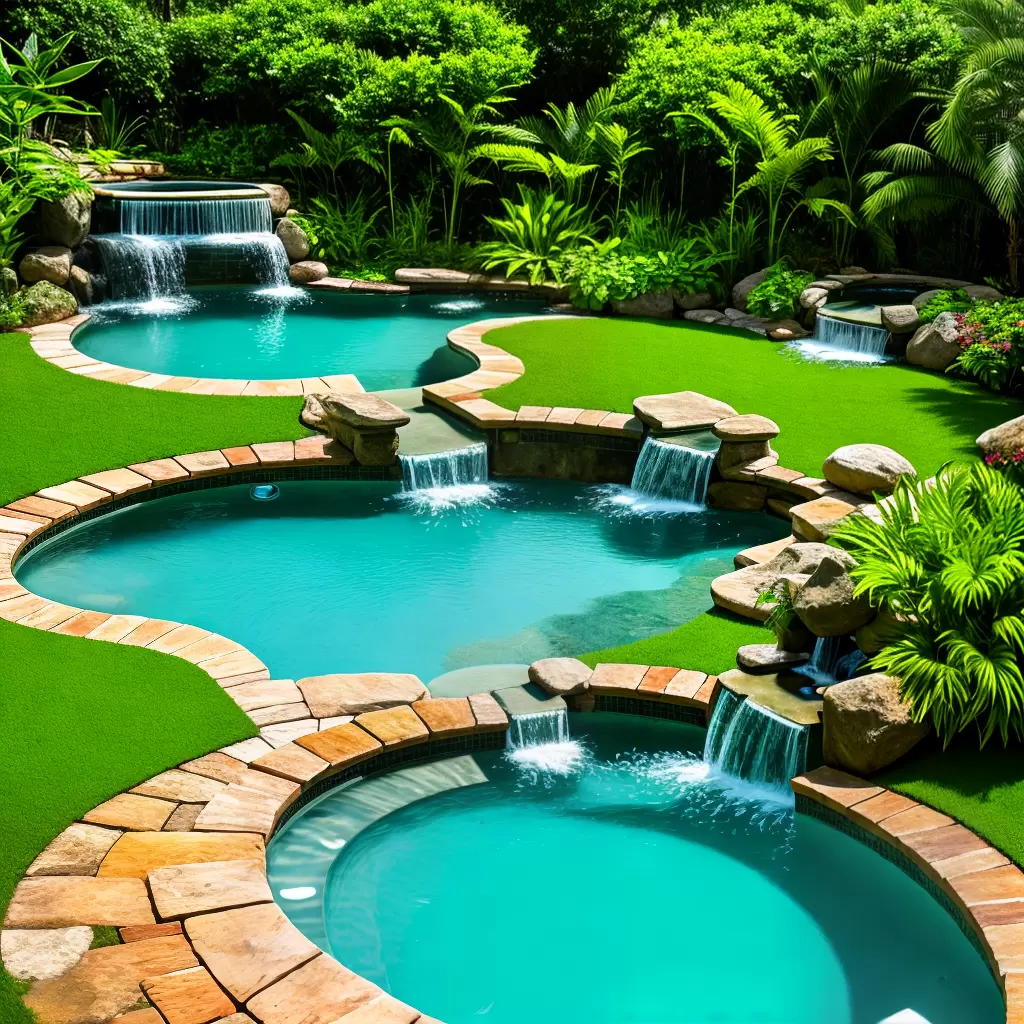 Fotos jacuzzi luxo natureza
