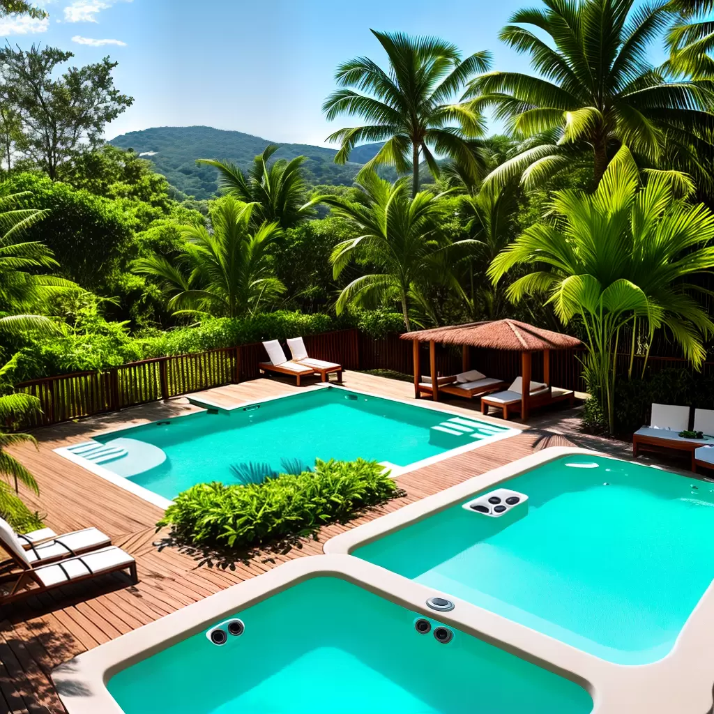 Fotos jacuzzi luxo champagne verde