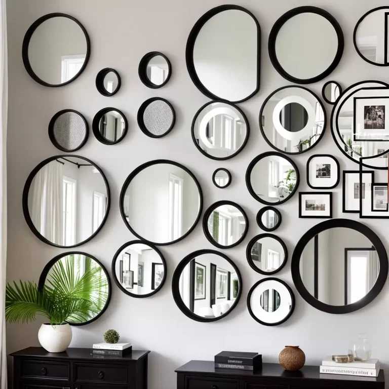 Harmonia Visual: Como Combinar Espelhos Redondos com Quadros e Obras de Arte