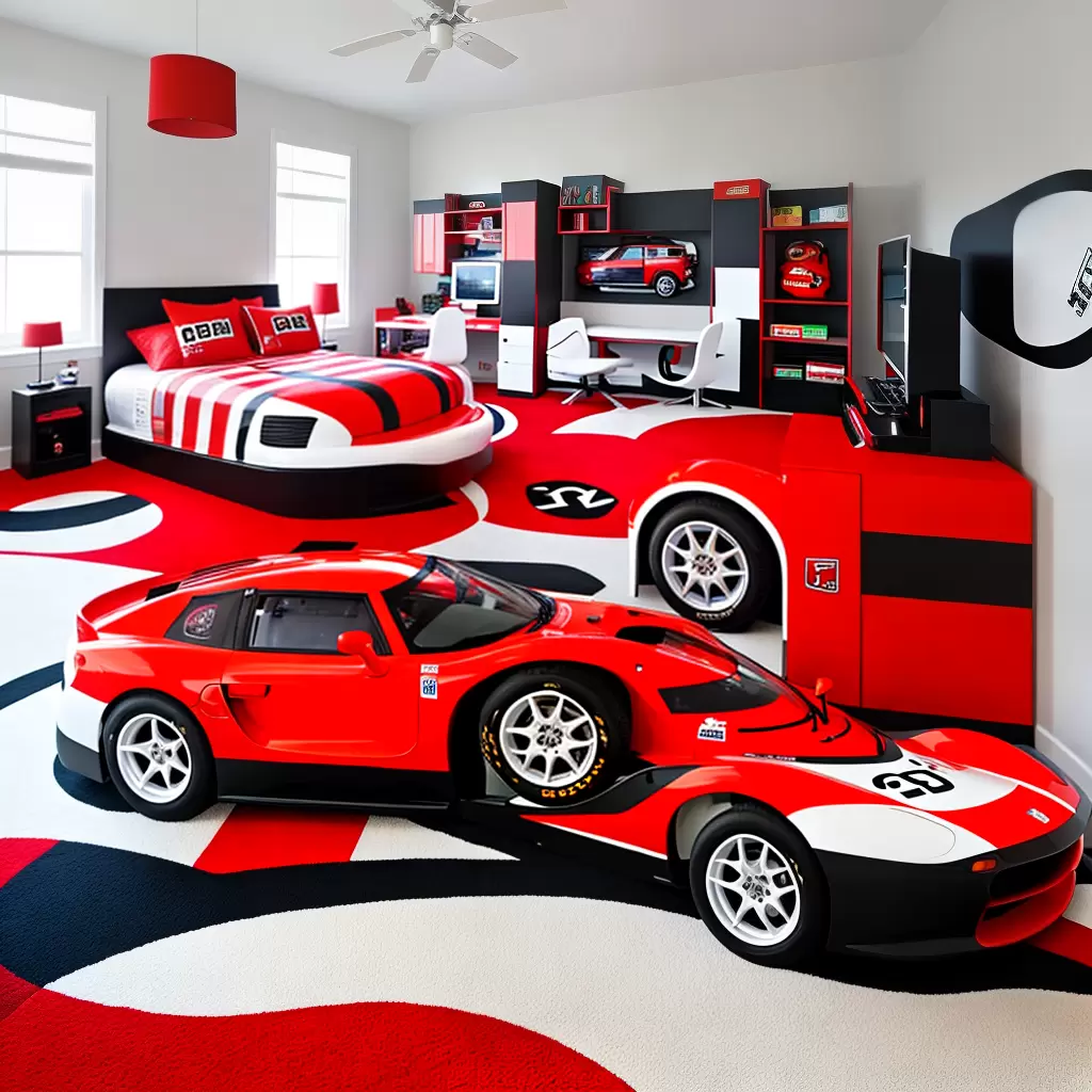 Fotos quarto infantil carro corrida