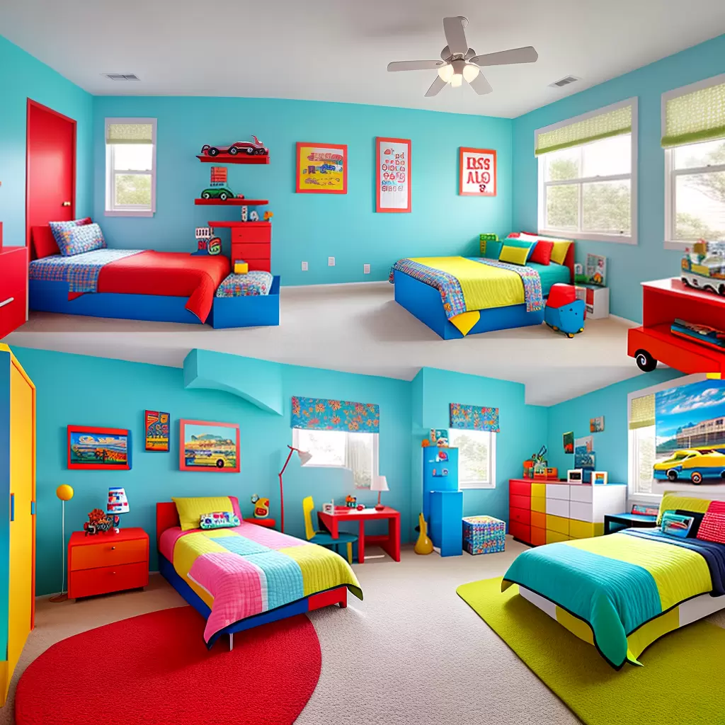 Fotos quarto infantil carro colorido 1