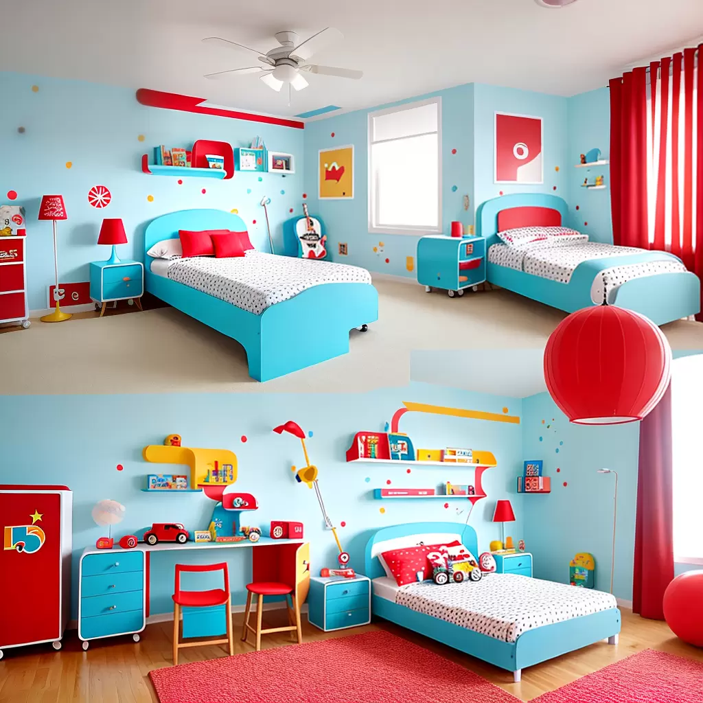 Fotos quarto infantil carro colorido 2