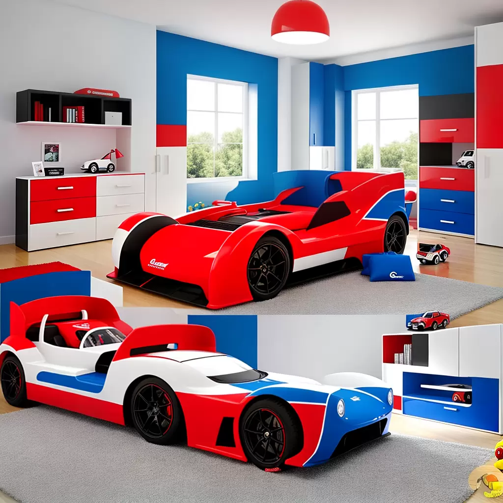 Fotos cama carro infantil decoracao