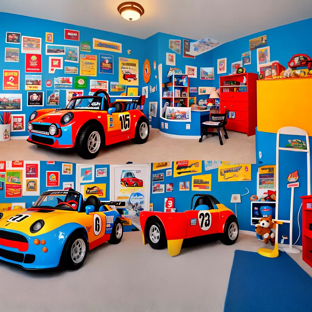 Fotos cama carro infantil quarto corrida
