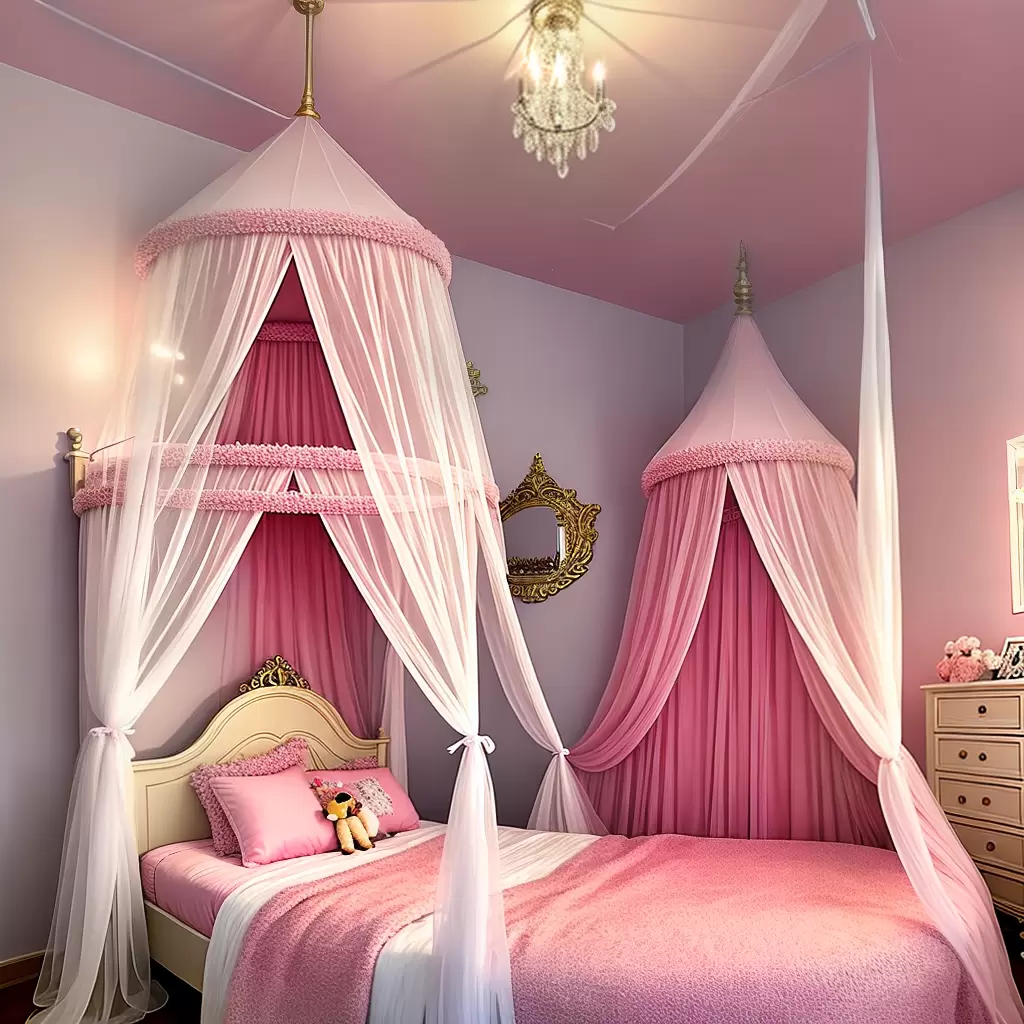 Fotos cama princesa rosa branca fada