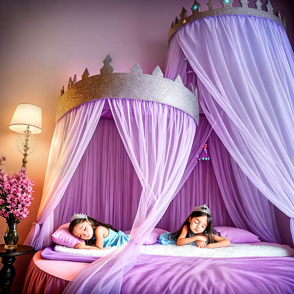 Fotos sonho menina cama princesa