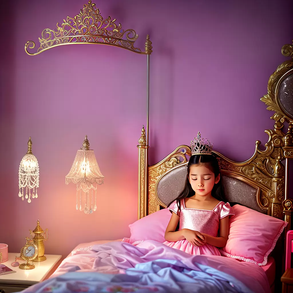 Fotos cama princesa rosa sonhos tiara