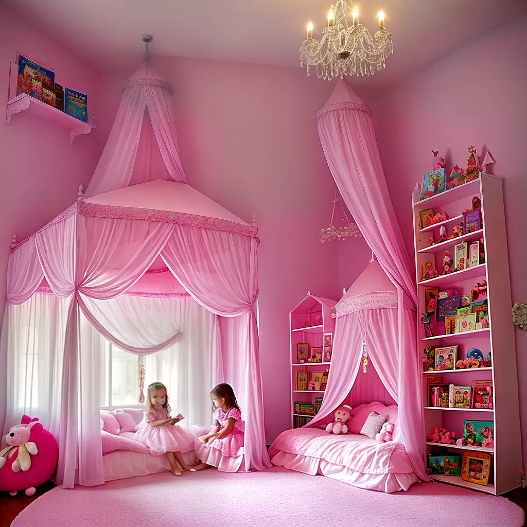 Fotos quarto princesa menina fada pink