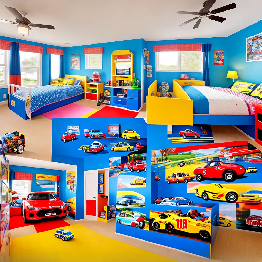 Fotos quarto infantil carro corrida decoracao