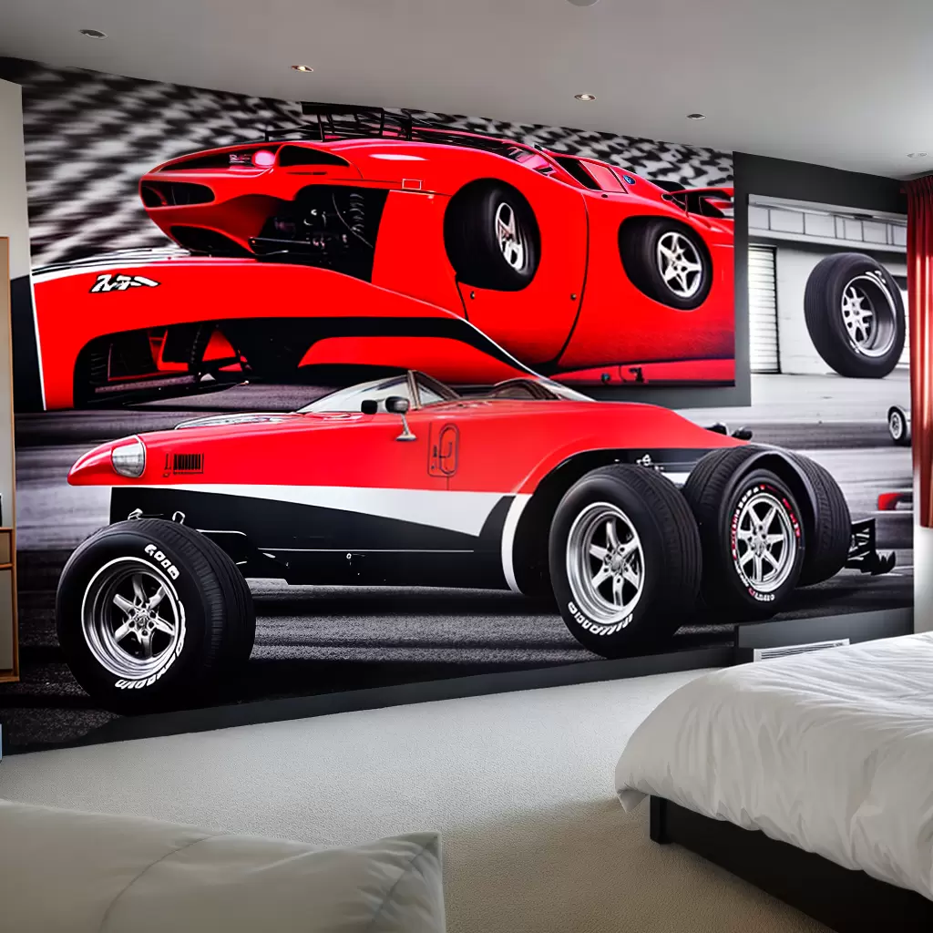Fotos cama carro corrida decoracao tema