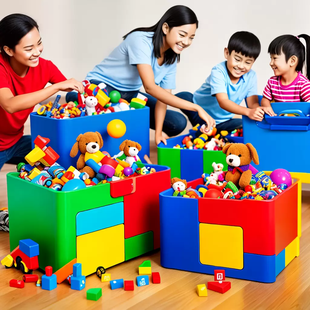 Fotos bau brinquedos infantil organizado