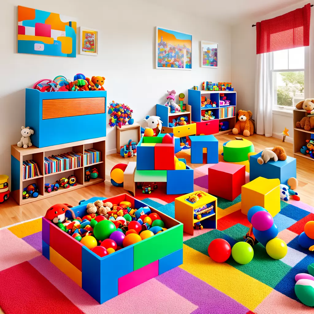 Fotos bau brinquedos infantil alegria