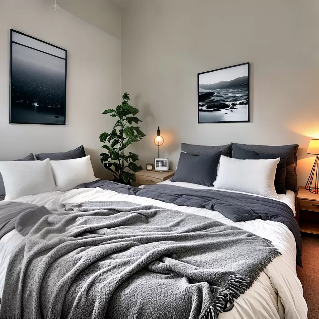 Fotos quarto inverno cama macio decoracao