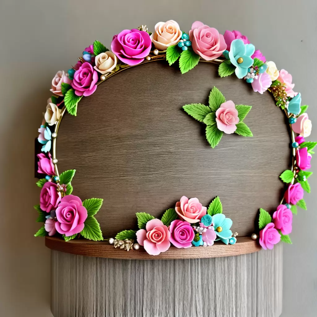 Fotos suporte tiaras madeira flores pastel