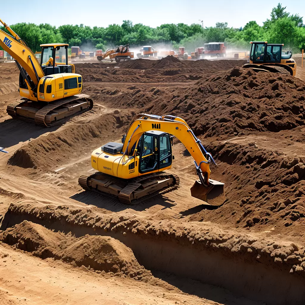 Fotos construcao obras trenches fundacao