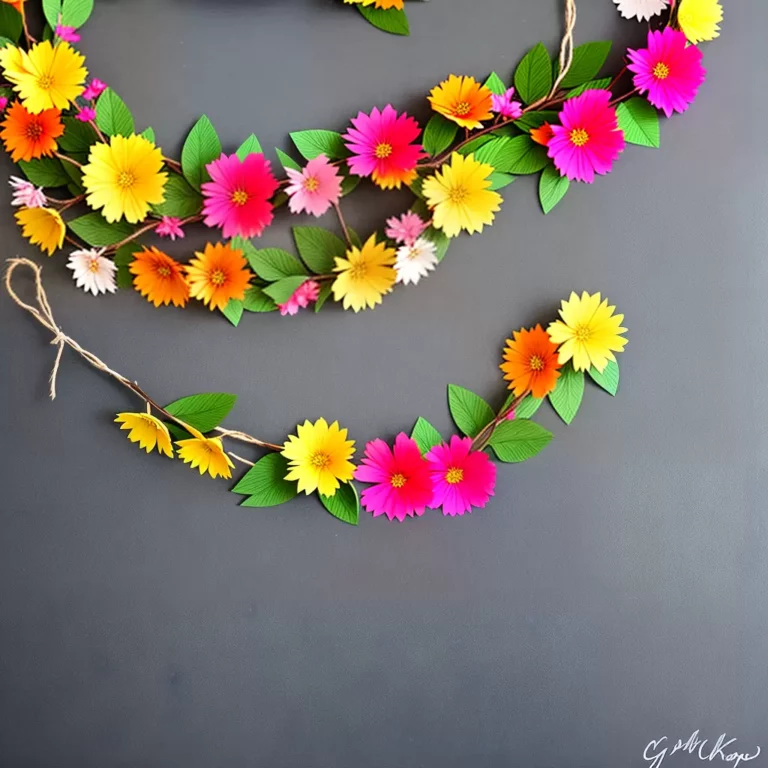 Guirlanda de flores de papel: TRANSFORME a decoração da sua casa